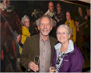 Jeff and Sue Russ at the Private View in our Salerooms in Exeter.