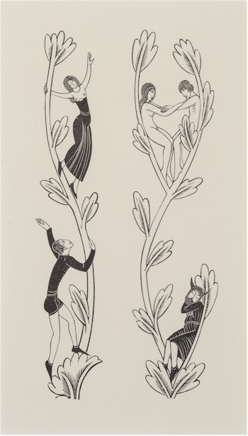 A wood engraving by Eric Gill (1882-1940), which is being offered for sale in January 2016.