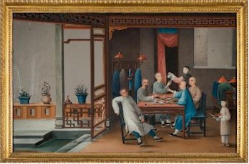 The works of art auction also includes an unusual late 18th Century Chinese Export Reverse Mirror Painting (FS29/725), which
        is inviting bids of between £2,500 and £3,500.