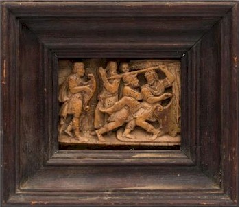 The Works of Art auction included a Nottingham-style Carved Alabaster Plaque (FS29/817), which fetched £3,900.