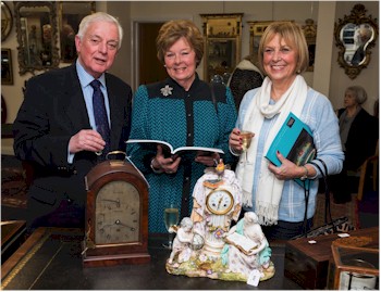 Nicholas Morse, Deborah Bean and Doreen Moffat look at some of the clocks on offer in the January 2016 Fine Sale.