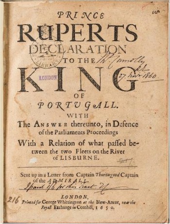 The sale includes some English Civil War pamphlets (BK15/154).