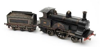 Carette For Bassett-Lowke: A Gauge I 2-2-2 Ramsbottom Configuration Live Steam Locomotive and Tender 'Lady of the Lake' (SC22/1102).