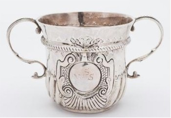 The silver section also includes a A Queen Anne Britannia Standard Silver Porringerfrom 1710 (FS31/136).