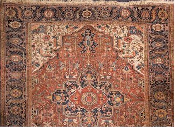 A Heriz Carpet (FS31/913) offered in our Two Day Fine Art Sale starting on 12th July 2016 at our salerooms in Exeter, Devon.