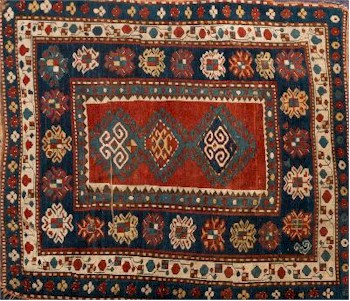 A Kazak rug (FS31/909) is one of the many Eastern rugs on offer in the sale.