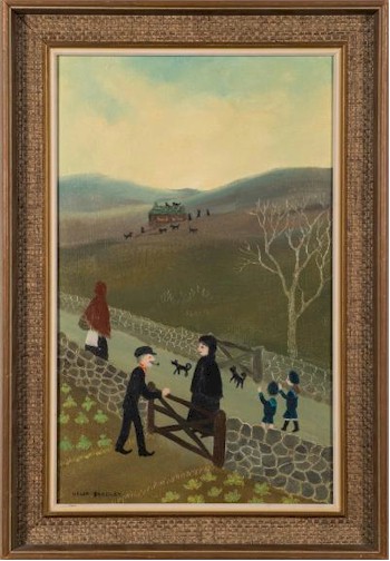 Going Home From Gt Aunt Janes (FS31/361) by artist Helen Bradley (1900-1979) sold for £15,200.