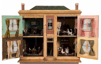 We are offering a rare, fully-furnished early 19th Century Doll's House (FS32/740)
        for auction on Day Two of the Fine Sale on Wednesday, 5th October 2016 in Exeter
        and Online via the Internet.