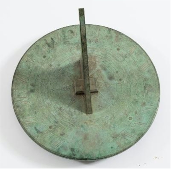 A fine 18th Century bronze sundial by John Bird of London (FS32/759) is being offered with an estimate of £1,500-£2,000.