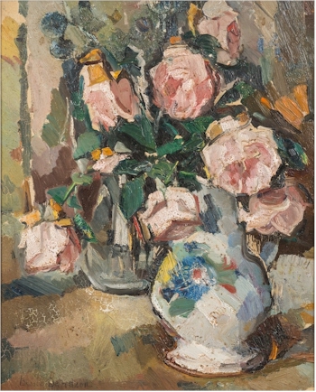 Bessie Ellen Davidson (1879-1965): Fleurs, 1939 (FS35/458). Estimate £3,000-£5,000.