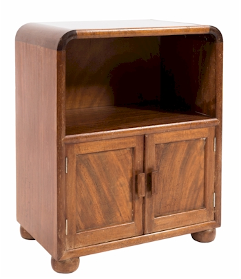 Betty Joel (1894-1985): a Token mahogany bedside cabinet (FS36/1048).