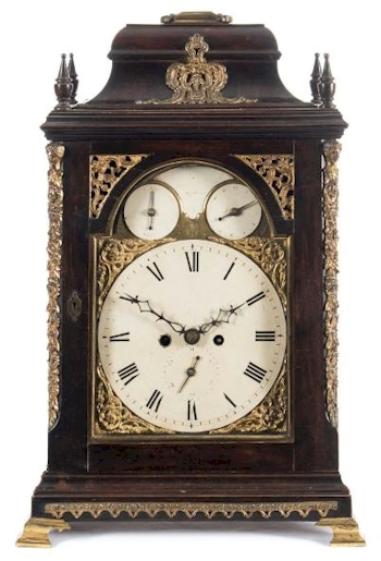 An Ebonised bell-top bracket clock (FS37/1056) by Starey of London.