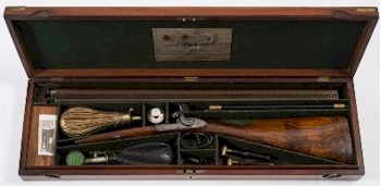 A double barrel percussion cap shotgun by J Purdy London est £1,800-£2,000 (SC26/151) offered in our Two Day Sporting and Collectors Sale starting on 16th May 2018 at our salerooms in Exeter, Devon.