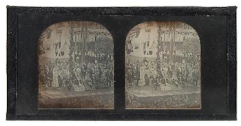 A Rare Stereoscopic Daguerreotype of the Visit of Napoleon III and Empress Eugenie
        with Queen Victoria and Prince Albert To Crystal Palace, Sydenham, 20th April 1855,
        by Negretti & Zambra (SS6/62).