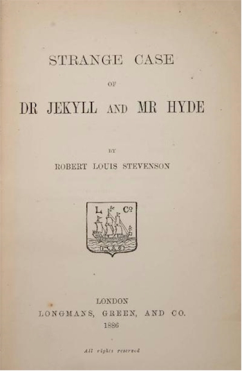 Robert Louis Stevenson's Strange Case of Dr Jekylle and Mr Hyde (BK21/428).