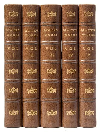 A five volume Memorial Edition Set of Thomas Bewick's Works (BK21/241), offered
        in our Antiquarian Book Auction starting on 6th March 2019 at our salerooms in Exeter,
        Devon.