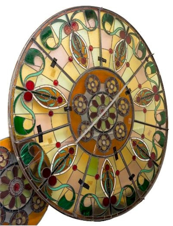 Two Impressive Large 19th Century Large Circular Stained Glass Windows (FS42/867).