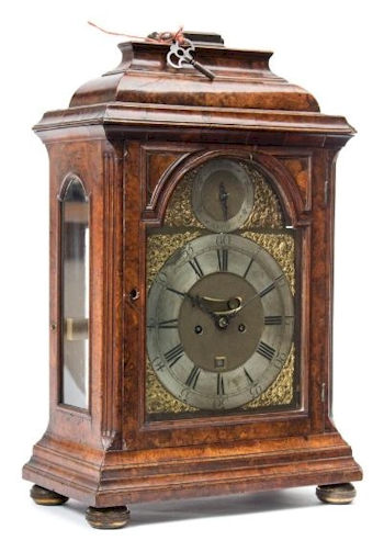 A Walnut Bracket Clock (FS42/881) by John Ellicott of London (Attributed) sold for £4,400.