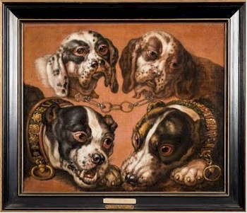 Circle of Paul de Vos (Late 17th Century) - Talbot Hounds and Boar Hounds, Studies (FS44/300) fetched £9,200.