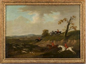 Attributed To John Francis Sartorius (1755-1831): A Hunt in Full-cry (FS46/397).