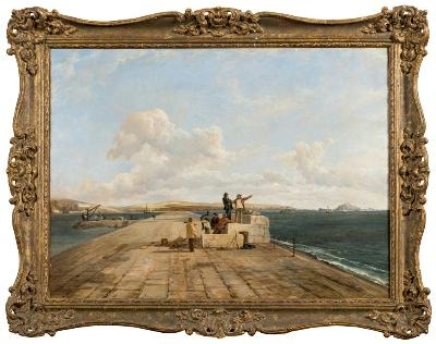 Frederick Richard Lee (1798-1879) - Engineers on Plymouth Breakwater, View To the
        Great Mew Stone in the Distance (FS48/429) offered in our Two Day Fine Art Sale
        starting on 13th October 2020 at our salerooms in Exeter, Devon.