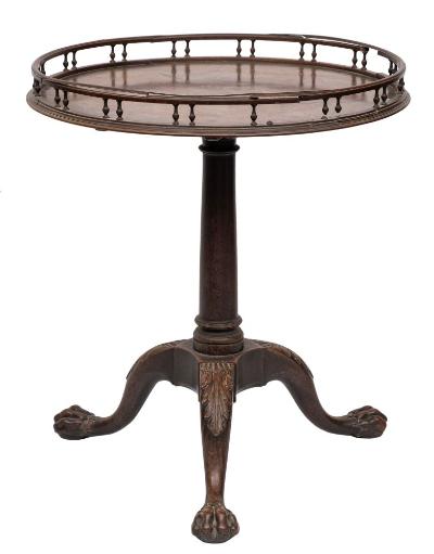 A Mid 18th Century Mahogany Circular Silver Table (FS49/1803).