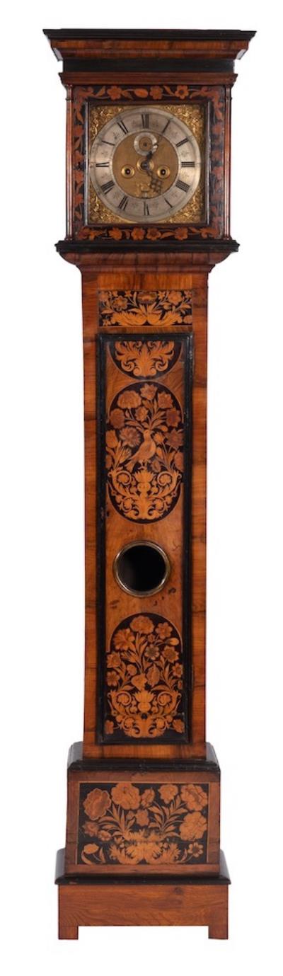 Henry de La Fueille, London: A Walnut Panelled Marquetry Longcase Clock (FS50/1312).