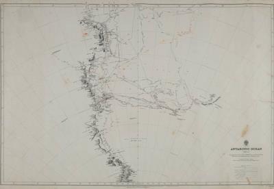 An Important 'Antarctic Ocean Sheet IV' Chart with the Plotted Course For RYS 'Terra Nova' 1910-1913 (MA20/34).