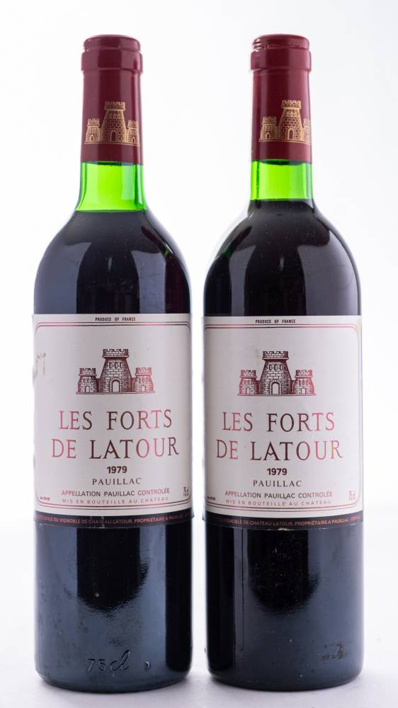 Two Bottles Of Forts De Latour Chateau Latour 1979