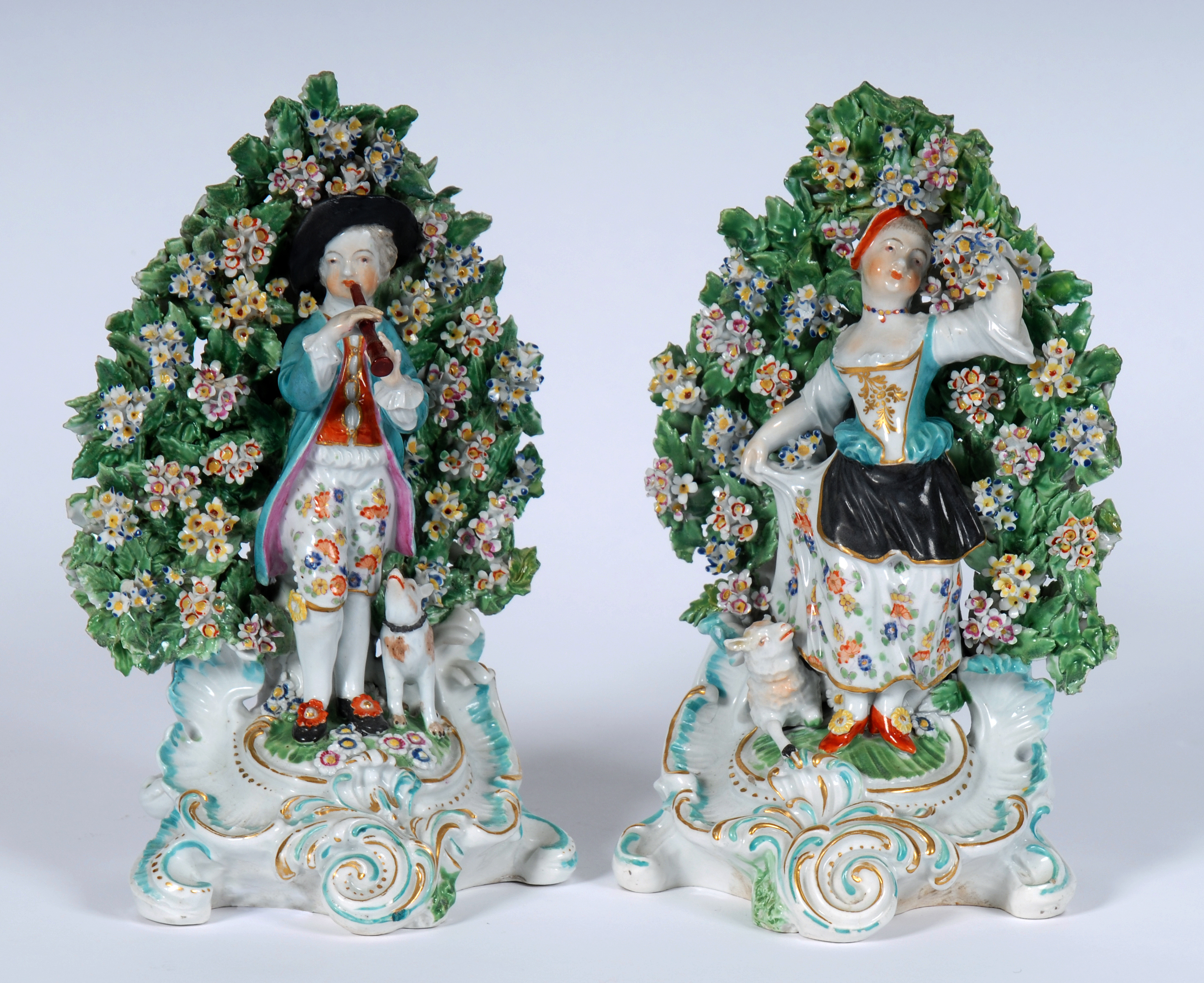 A Pair Of Bocage Figures