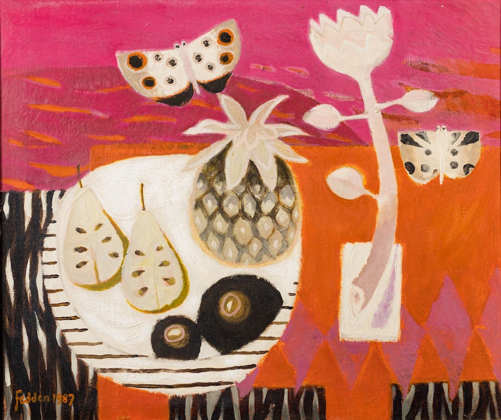 Mary Fedden [1915 2012] The Red Table, Signed And Dated 1987 Bottom Left
