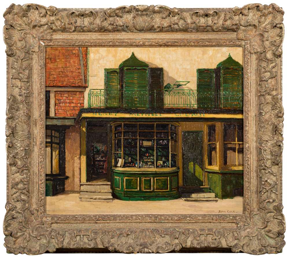 John Vicat Cole [1903 1975] The Chemist, Tenterden, Signed Oil On Canvas