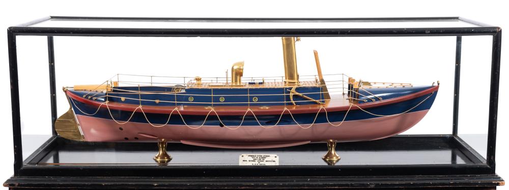 A Fine Builder's R.N.L.I Presentation Scale Model Of The Hydraulic Steam Lifeboat 'City Of Glasgow