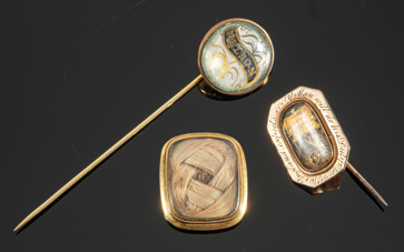 Admiral Lord Nelson and Lady Emma Hamilton, memento mori brooch