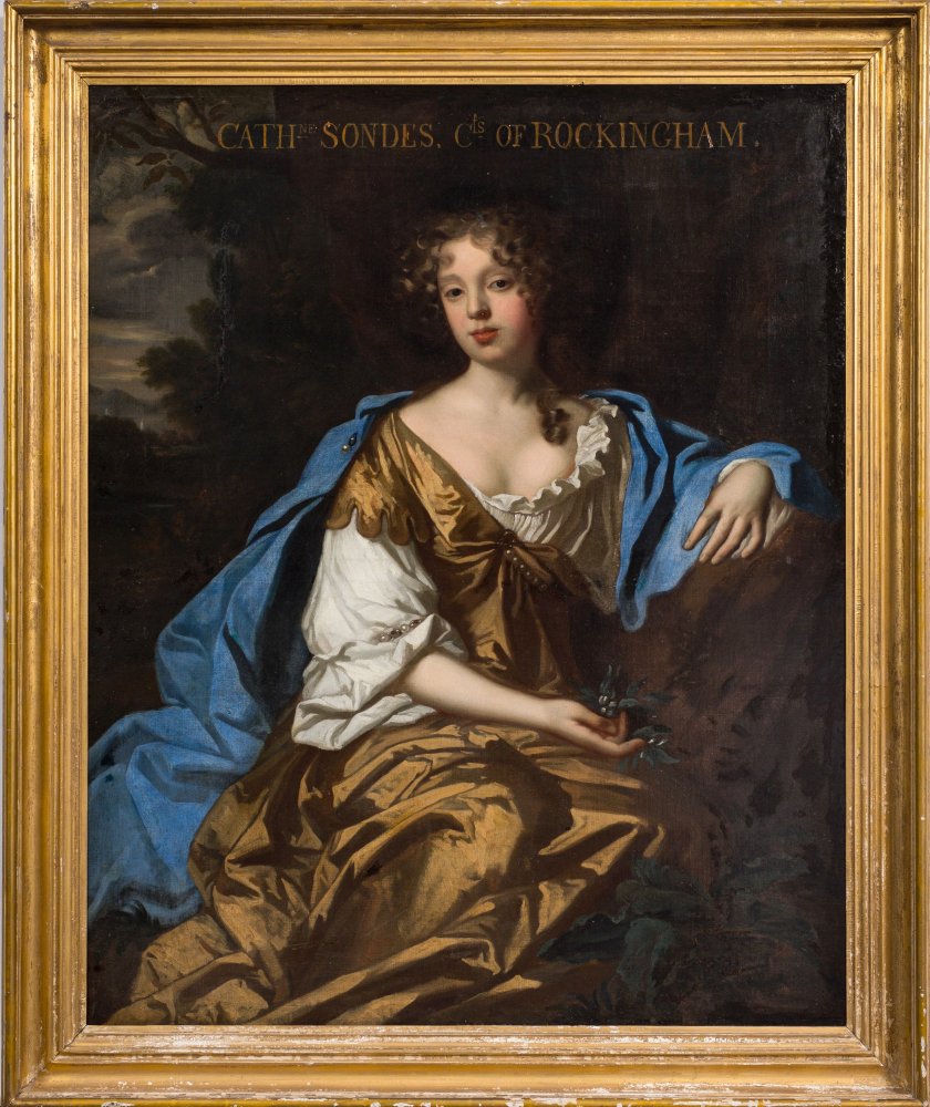 Attributed To Sir Peter Lely [1618 1680] & Studio Portrait Of Catherine Sondes